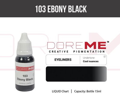 Doreme pigment liquid 103 Ebony Black 15 ml 