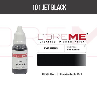 Doreme pigment liquid 101 Jet Black 15 ml 