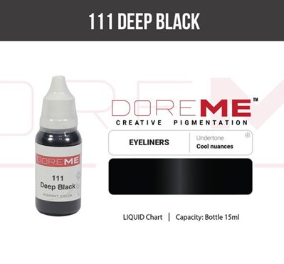 Doreme pigment liquid 111 Deep Black 15 ml 