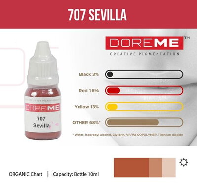 Doreme Organic Lip 707 Sevilla 10 ml 