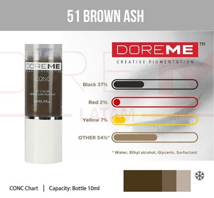Pigment Doreme 51 Brown Ash 15ml