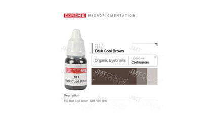 Doreme Organic eyebrow 817 Dark Cool Brown 10 ml