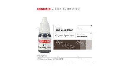 Doreme Organic eyebrow 819 Dark Deep Brown 10 ml 