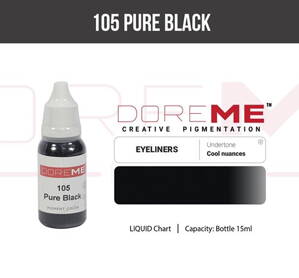 Doreme pigment liquid 105 Pure Black 15 ml 