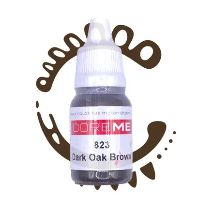 Doreme Organic eyebrow 823 Dark Oak Brown 10 ml 